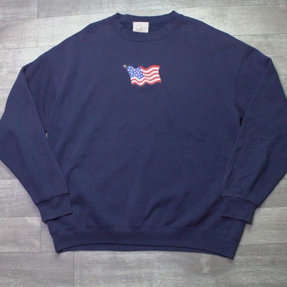 Vintage Peanut Butter and Jelly Crewneck American Flag Size XL00 - Picture 2 of 6